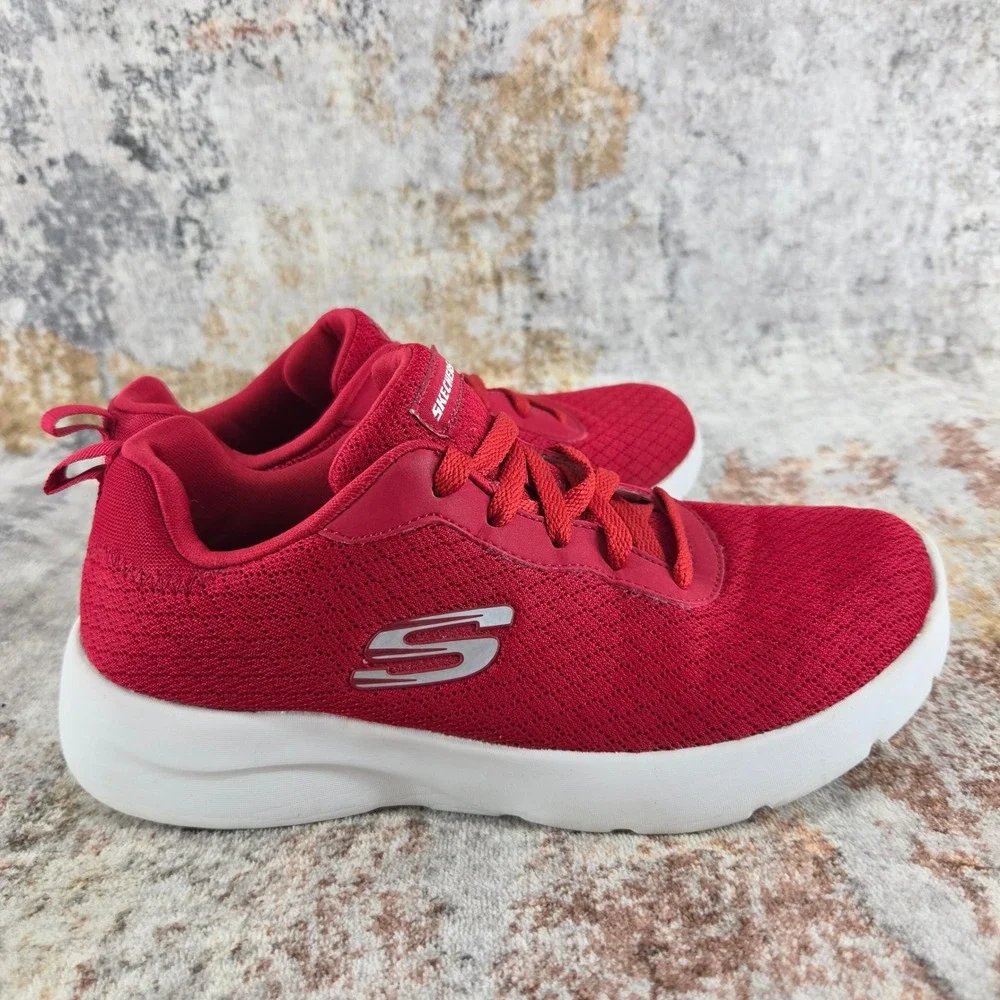 Skechers Dynamight 2.0 Running Shoes Womens 6.5 Red Mesh Trainers 12964
